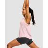 imageWomens Workout Tops Racerback Athletic Tank Tops Sleeveless Loose Fit Yoga Running Gym Shirts for WomenPink