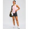 imageWomens Workout Tops Racerback Athletic Tank Tops Sleeveless Loose Fit Yoga Running Gym Shirts for WomenPink