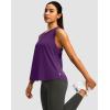 imageWomens Workout Tops Racerback Athletic Tank Tops Sleeveless Loose Fit Yoga Running Gym Shirts for WomenPurple