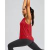 imageWomens Workout Tops Racerback Athletic Tank Tops Sleeveless Loose Fit Yoga Running Gym Shirts for WomenRed