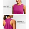 imageWomens Workout Tops Racerback Athletic Tank Tops Sleeveless Loose Fit Yoga Running Gym Shirts for WomenRose Red