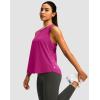 imageWomens Workout Tops Racerback Athletic Tank Tops Sleeveless Loose Fit Yoga Running Gym Shirts for WomenRose Red