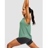 imageWomens Workout Tops Racerback Athletic Tank Tops Sleeveless Loose Fit Yoga Running Gym Shirts for WomenSage