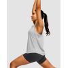 imageWomens Workout Tops Racerback Athletic Tank Tops Sleeveless Loose Fit Yoga Running Gym Shirts for WomenSilver Mist