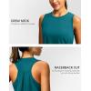 imageWomens Workout Tops Racerback Athletic Tank Tops Sleeveless Loose Fit Yoga Running Gym Shirts for WomenTeal