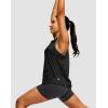 imageWomens Workout Tops Racerback Athletic Tank Tops Sleeveless Loose Fit Yoga Running Gym Shirts for WomenWhite Stripe