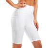 imageG Gradual Womens 9quot High Waisted Swim Board Shorts Tummy Control Swimsuit Bottoms for Women with Liner PocketsWhite
