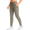 imageG Gradual Womens Joggers Pants with Zipper Pockets Tapered Running Sweatpants for Women Lounge JoggingBronze Green