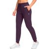 imageG Gradual Womens Joggers Pants with Zipper Pockets Tapered Running Sweatpants for Women Lounge JoggingWine Red