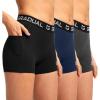 3 Pack:black/Navy/Charcoal Pockets