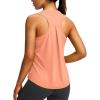 imageWomens Workout Tops Racerback Athletic Tank Tops Sleeveless Loose Fit Yoga Running Gym Shirts for WomenCoral