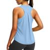 imageWomens Workout Tops Racerback Athletic Tank Tops Sleeveless Loose Fit Yoga Running Gym Shirts for WomenHaze Blue