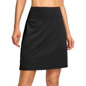 imageG Gradual 19quot Skorts for Woman Knee Length Golf Skirt Long Athletic Tennis Skorts for Women Dressy Casual with Shorts PocketsAblack