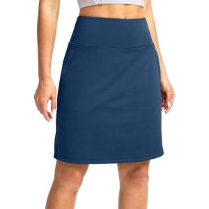 imageG Gradual 20quot Golf Skorts Skirts for Women with 7 Pockets Knee Length Skort Athletic Modest Long Tennis Skirts for WomenBlue