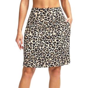 imageG Gradual 20quot Golf Skorts Skirts for Women with 7 Pockets Knee Length Skort Athletic Modest Long Tennis Skirts for WomenLeopard