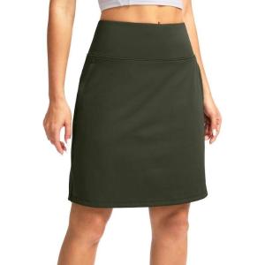 imageG Gradual 20quot Golf Skorts Skirts for Women with 7 Pockets Knee Length Skort Athletic Modest Long Tennis Skirts for WomenOlive