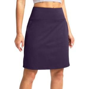 imageG Gradual 20quot Golf Skorts Skirts for Women with 7 Pockets Knee Length Skort Athletic Modest Long Tennis Skirts for WomenPurple