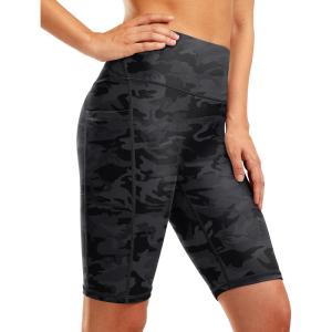 imageG Gradual Womens 9quot High Waisted Swim Board Shorts Tummy Control Swimsuit Bottoms for Women with Liner PocketsGrey Camo