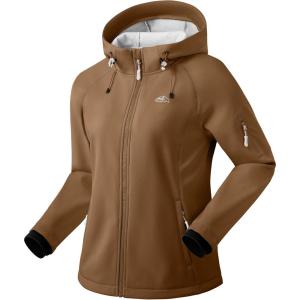 imageG Gradual Womens Fleece Lined Softshell Jacket Windproof Warm Light Waterproof Hooded Jacket for Women WinterFallSpringBrown