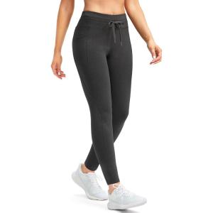 imageG Gradual Womens Fleece Lined Winter Leggings High Waisted Water Resistant Thermal Hiking Ski Pants for Women with PocketsCharcoal