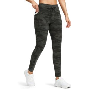 imageG Gradual Womens Fleece Lined Winter Leggings High Waisted Water Resistant Thermal Hiking Ski Pants for Women with PocketsGreen Camo