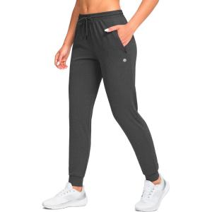 imageG Gradual Womens Joggers Pants with Zipper Pockets Tapered Running Sweatpants for Women Lounge JoggingCharcoal