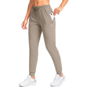 imageG Gradual Womens Joggers Pants with Zipper Pockets Tapered Running Sweatpants for Women Lounge JoggingCliff Ash