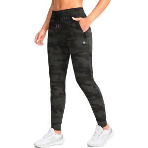 imageG Gradual Womens Joggers Pants with Zipper Pockets Tapered Running Sweatpants for Women Lounge JoggingGreen Camo