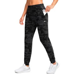 imageG Gradual Womens Joggers Pants with Zipper Pockets Tapered Running Sweatpants for Women Lounge JoggingGrey Camo