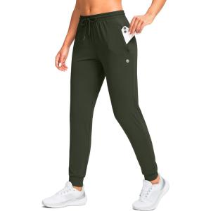 imageG Gradual Womens Joggers Pants with Zipper Pockets Tapered Running Sweatpants for Women Lounge JoggingOlive Green