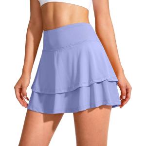 imageG Gradual Womens Pleated Tennis Skirts with 4 Pockets Athletic Golf Skorts for Womens Workout RunningViolet
