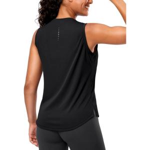 imageG Gradual Womens Sleeveless Workout Tops Lightweight High Neck Tennis Yoga Shirts Running Athletic Tank Tops for WomenBlack