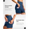 imageG Gradual 18quot Golf Skirts for Women Zipper Pockets Knee Length Skort with Shorts Underneath High Waist Tennis PickleballBlue
