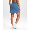 imageG Gradual 18quot Golf Skirts for Women Zipper Pockets Knee Length Skort with Shorts Underneath High Waist Tennis PickleballSlate Blue