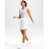 imageG Gradual 18quot Golf Skirts for Women Zipper Pockets Knee Length Skort with Shorts Underneath High Waist Tennis PickleballWhite