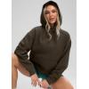 imageG Gradual Hoodies for Women Oversized Fleece Sweatshirt with Pocket Loose Fit Casual Athletic Workout PulloverApricot Brown