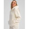 imageG Gradual Hoodies for Women Oversized Fleece Sweatshirt with Pocket Loose Fit Casual Athletic Workout PulloverBeige