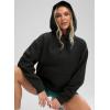 imageG Gradual Hoodies for Women Oversized Fleece Sweatshirt with Pocket Loose Fit Casual Athletic Workout PulloverBlack