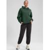 imageG Gradual Hoodies for Women Oversized Fleece Sweatshirt with Pocket Loose Fit Casual Athletic Workout PulloverBlackish Green