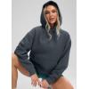 imageG Gradual Hoodies for Women Oversized Fleece Sweatshirt with Pocket Loose Fit Casual Athletic Workout PulloverDark Grey