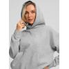 imageG Gradual Hoodies for Women Oversized Fleece Sweatshirt with Pocket Loose Fit Casual Athletic Workout PulloverHeather Grey
