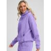 imageG Gradual Hoodies for Women Oversized Fleece Sweatshirt with Pocket Loose Fit Casual Athletic Workout PulloverLavender