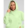 imageG Gradual Hoodies for Women Oversized Fleece Sweatshirt with Pocket Loose Fit Casual Athletic Workout PulloverLight Green