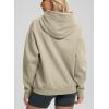 imageG Gradual Hoodies for Women Oversized Fleece Sweatshirt with Pocket Loose Fit Casual Athletic Workout PulloverLight Khaki