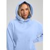 imageG Gradual Hoodies for Women Oversized Fleece Sweatshirt with Pocket Loose Fit Casual Athletic Workout PulloverLight Purple