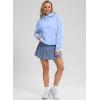 imageG Gradual Hoodies for Women Oversized Fleece Sweatshirt with Pocket Loose Fit Casual Athletic Workout PulloverLight Purple