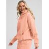 imageG Gradual Hoodies for Women Oversized Fleece Sweatshirt with Pocket Loose Fit Casual Athletic Workout PulloverSunny Coral