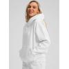 imageG Gradual Hoodies for Women Oversized Fleece Sweatshirt with Pocket Loose Fit Casual Athletic Workout PulloverWhite