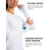 imageG Gradual Long Sleeve Workout Tops for Women Quick Dry Lightweight Running Athletic Shirts with Zip Pocket Moisture WickingA White