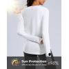 imageG Gradual Long Sleeve Workout Tops for Women Quick Dry Lightweight Running Athletic Shirts with Zip Pocket Moisture WickingA White